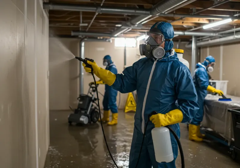 Basement Sanitization and Antimicrobial Treatment process in Ko Olina, HI