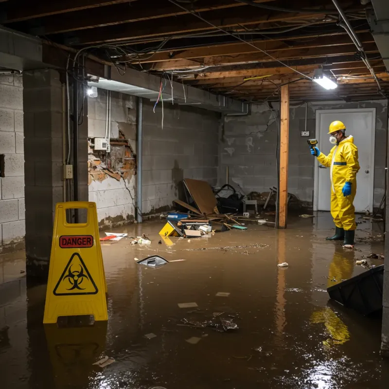Flooded Basement Electrical Hazard in Ko Olina, HI Property